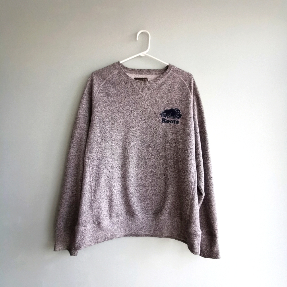 Limited Edition Roots Navy Blue Logo Crewneck